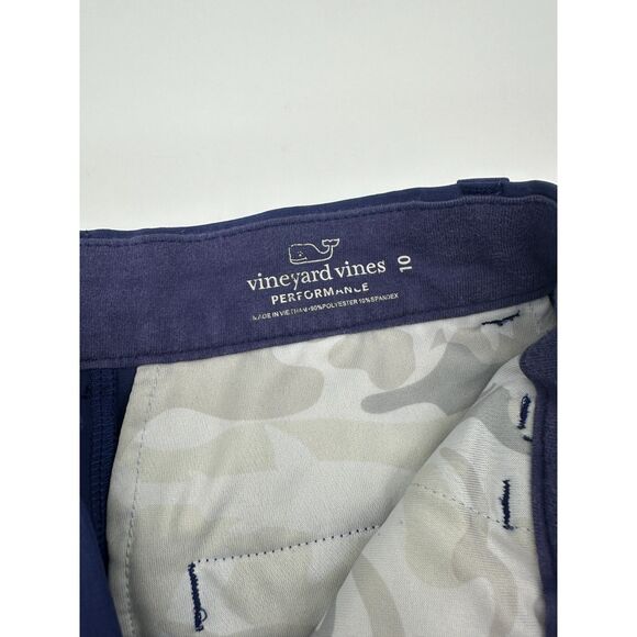 Vineyard Vines Kids Performance Shorts Sz 10 Zip Up & Pockets Blue - Picture 5 of 6